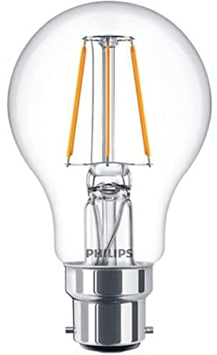 Philips LED Classic B22 - Lámpara de techo (40 W, forma de lágrima), color blanco cálido