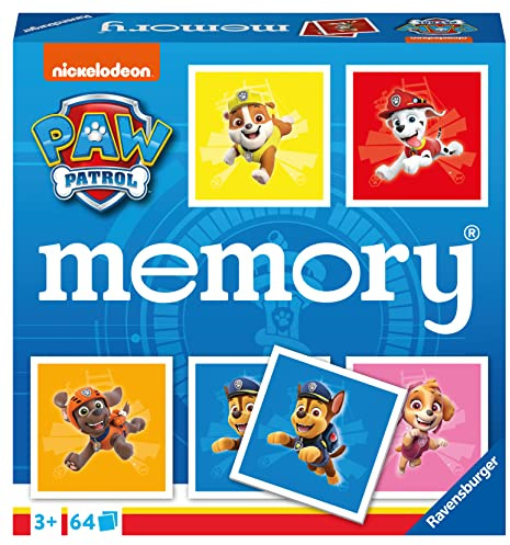 Ravensburger - Grand Memory® Pat'Patrouille - Jeu Éducatif de Mémoire - Observation et Association - dès 3 Ans - 20887 - Version Française