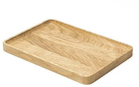 Oakywood - Ablage Schreibtisch Holz - Holztablett Deko - aus Edelholz, Handwerk - Stiftablage, Schlüsselschale - Schreibtisch Zubehör Aesthetic - Massivholz Eiche - 23x16,5 cm (8.7x6.5)