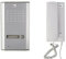 Kit Citofono Audio 2 Fili Monofamiliare Con Pulsantiera da incasso Per Esterno e Citofono da Interno per Casa Mono Con Tasto Apricancello Alimentato con Spina 220V AC (Sistema citofonico)