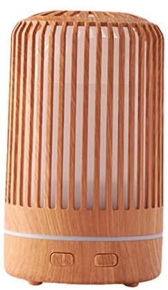 KOMBIUDA 1pezzi Umidificatore Diffusore Aromi Legno Con Luce Led Per Casa e Ambienti Rilassanti