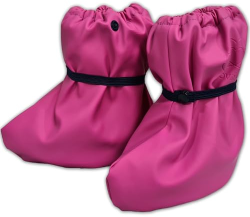 LOVRAIN Waterproof Footies for Kids 3-15 Months Pink Small