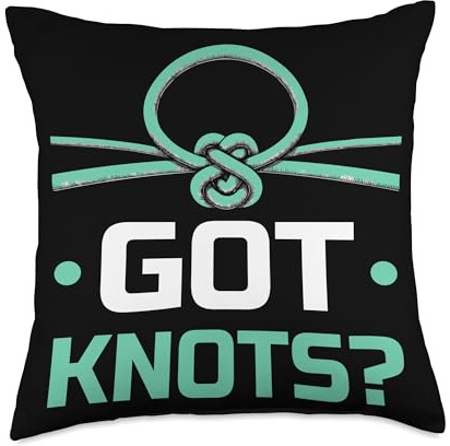 Knotting Knot Looping Twisting Knot Tying Throw Pillow