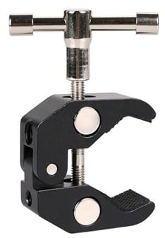 Morsetto Super Clamp,Kameras Super Clamps,Magic Arm Clamp con Filettatura 1/4 e 3/8,Morsetto per Treppiede a Testa Sferica per Fotocamere Accessori per Fotografia/Video/Audio