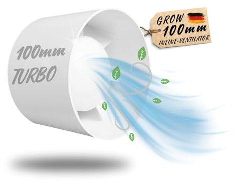 TronicXL Ventilatore in linea da 100 mm, per Homebox GrowPro, Secret Jardin GrowPro, Zelsius MarsHydro Jung Vivosun RoyalRoom