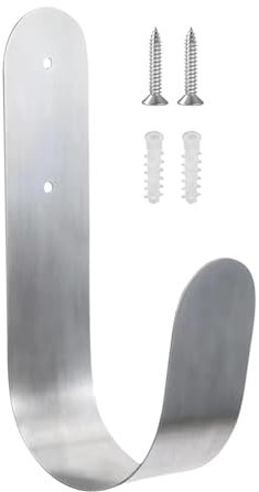 Gancio per tubo da giardino, supporto per tubo da giardino, gancio per tubo in acciaio inox, robusto supporto per tubo da giardino, da giardino per la conservazione dei tubi