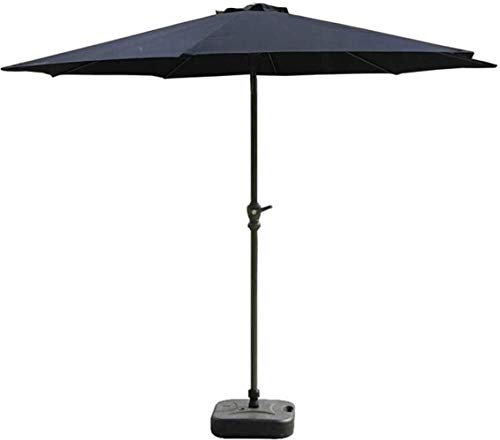 Ampelschirm für den Garten, Gartenschirm für den Außenbereich, 2,7 m, schwarzer Terrassenschirm – Kurbel- und Kippschirme für den Außenbereich, Garten, Terrasse, Deck oder Poolseite (schwarz 9 ft/27