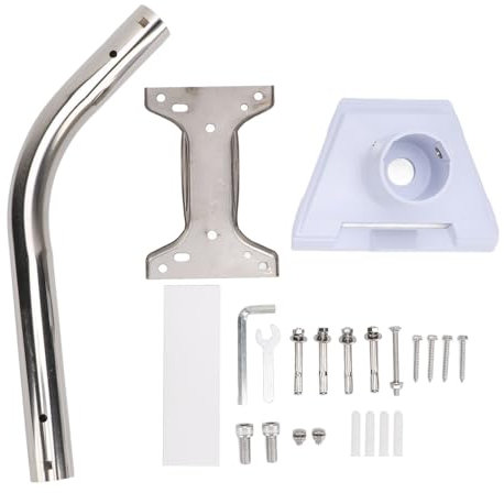 Goshyda Kit di Montaggio Satellitare per Parabola Standard Gen 3 V3, Staffa di Montaggio a Parete Lunga Regolabile, Kit di Montaggio Satellitare Resistente alle Intemperie
