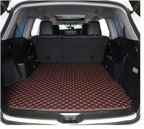 TAOMYDS Kofferraummatten Für Jeep Für Compass 2017 2018 2019 2020 Cargo-Liner Innenausstattung Leder Kofferraum Antifouling-Pads Auto Kofferraumwanne(Coffee 1 pcs)