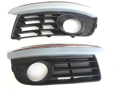 HZ-DESIGN Grill Lüftungsgitter Nebelscheinwerfer NSW Nebelleuchte Chrom | kompatibel mit Golf 5 Varinat Jetta by HZ-DESIGN