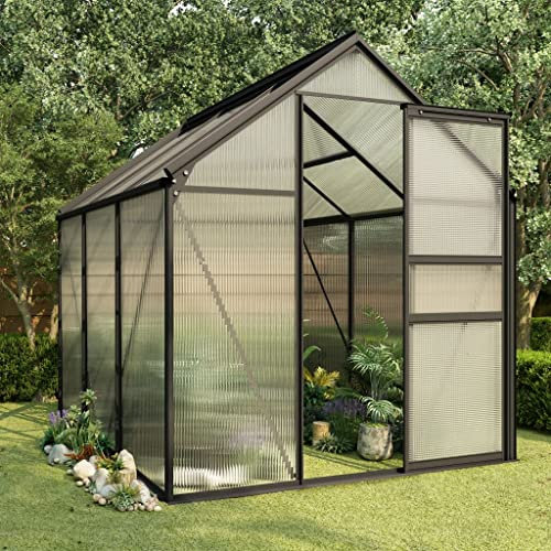 Home & Garden-Gewächshaus Anthrazit Aluminium 3,61 m - Möbelwahl