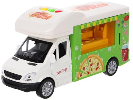 Toyvian Spielzeug Auto Für Kleinkinder Alloy Essenswagen Schiebbar Realistisches Legierungsmaterial Fördert Feinmotorik Und Fantasievolles Spielen