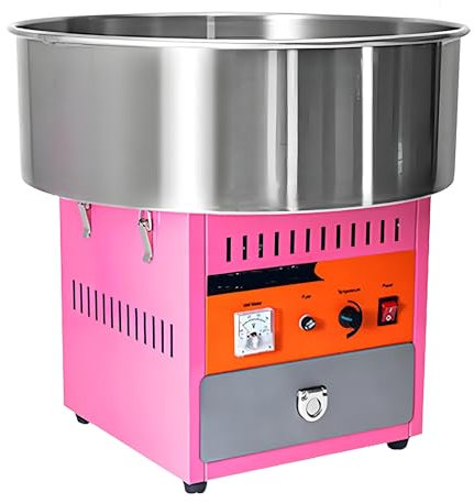 Kommersiellt garn, sockermaskin, oändlig temperaturkontroll, snabb silke, stor sockerlåda, 1000 W tyst motor, familjesammankomster