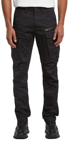 G-STAR Rovic Zip 3D Regular Tapered Byxor, Svart (Dk Black D02190-e064-6484), 35W / 32L