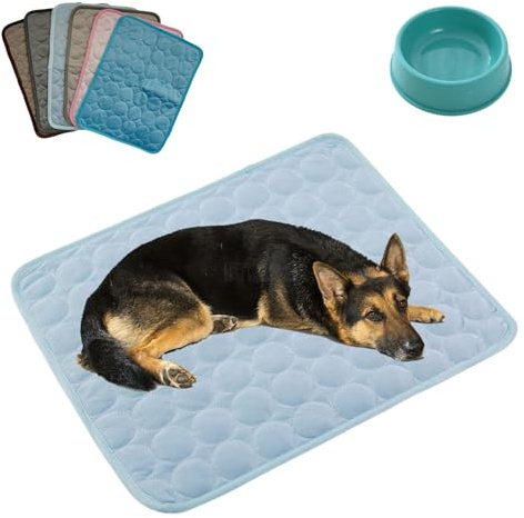 HItianya KüHlmatte für Den Sommer, KüHlmatte Hund SelbstküHlend, Waschbar KüHldecke für Hunde, KüHlende Hundedecke für Kleine Grosse Hunde (A4, XL/100 * 70cm)