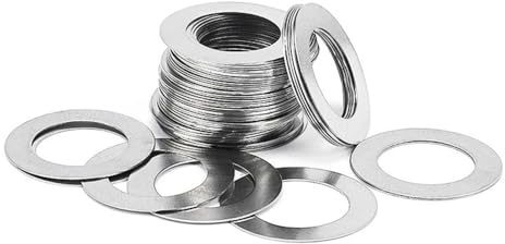 Lot de 10 à 50 rondelles plates en acier inoxydable, M3, M4, M5, M6, M8, M10, M12, M14, M16, M20, épaisseur 0,5/0,8/1 mm(12x20x1-10pcs)