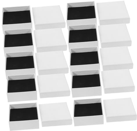 GARIOUANS 12 pezzi Scatoline Gioielli Piccole con Imbottitura in Scatole per Orecchini Collane e Bracciali Custodie per Gioielli in Stampata