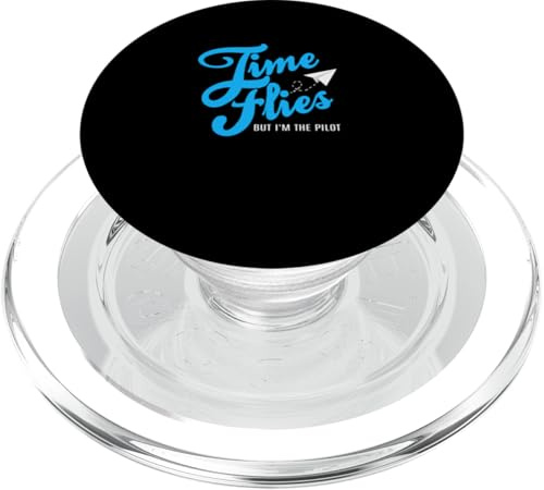 Blue Pilot Of My Own Time Grafica blu PopSockets PopGrip per MagSafe