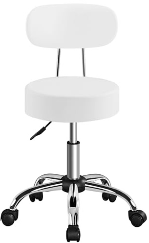 Yaheetech Schminkhocker, Schminkstuhl, Barhocker, höhenverstellbar 75.5-85cm