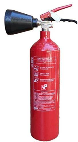 Estintore a CO2 da 2 Kg con staffa di montaggio CE standard