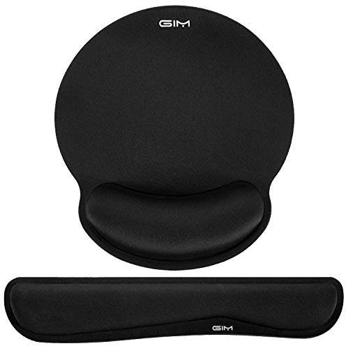 GIM Mauspad Gelkissen Mousepad mit Handauflage Ergonomisches Mauspad Tastatur Handgelenkauflage Gelkissen Mausunterlage für Computer und Laptop