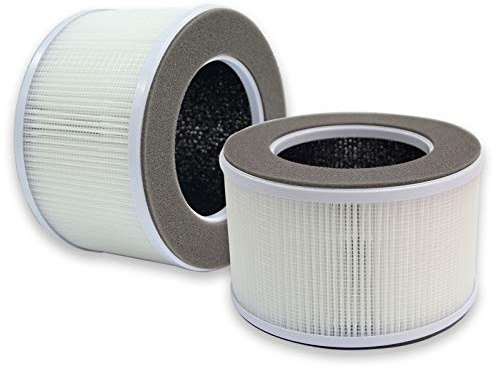PUREBURG Ersatzfilter kompatibel mit Greenote AP10 Luftreiniger-Teilen AP10-F3, H13 True HEPA und Aktivkohle-Mehrschicht-Filtration, 2 Stück