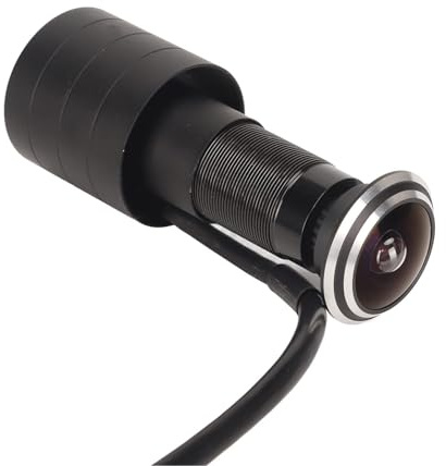 Caméra IP de Judas de Porte, Caméra de Porte 1920P avec Liaison D'alarme à Distance, Caméra D'intérieur à Objectif Fish Eye Compatible avec Divers Systèmes D'exploitation de