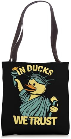 Statue of Liberty Rubber Duck New York Duckling Tote Bag
