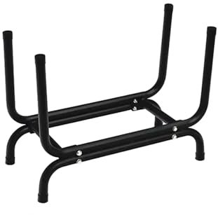 DGOINGPI Log Baskets Log Storage Rack Fireplace Grate Lumber Organizer Wood Stand Holder Fire Grate Rack for Home Outdoor Garden Cooking Firewood Basket