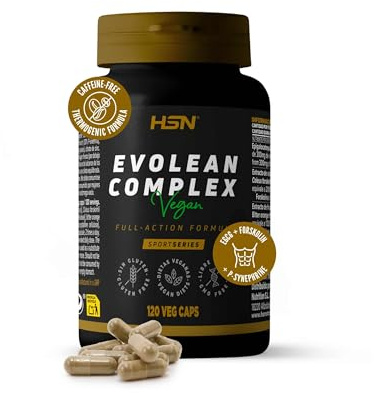 HSN Evolean Complex EGCG + Forskolin + P-Synephrin | 120 Pflanzliche Kapseln | Natürlicher Thermogen-Komplex mit standardisierten Extrakten: Grüner Tee, Coleus forskohlii, Bitterorange