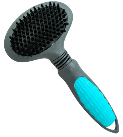 YOKOPET® Badebürste Hunde & Katzen Kurzhaar und Langhaar, Gummistriegel mit Massageeffekt I Entfernt loses Deckhaar, Staub & Schmutz I Idealer Badestriegel zum Einmassieren von Hundeshampoo