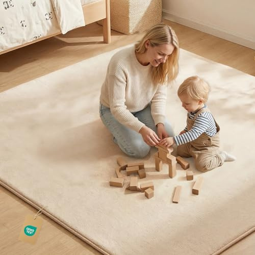 LZDMY Alfombra Bebe Gruesa, 150 * 200cm Alfombras Juegos Bebes de Franela
