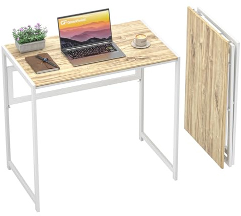 GreenForest Escritorio Plegable sin Montaje, 80x48 Mesa Portátil y Estable