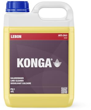 Konga Kalkreiniger – Professioneller Kalklöser für Geschirrspüler und Waschmaschinen – Stellt die Leistung wieder her und verlängert die Lebensdauer Ihrer Geräte (5 L)