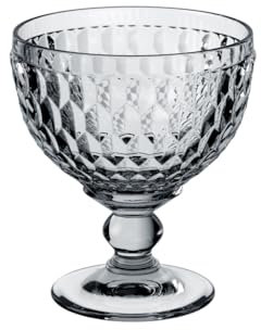 Villeroy & Boch Boston Spumante, Coppa Versatile per Bevande o Dessert in Cristallo, Adatta per lavastoviglie, Trasparente, Vetro