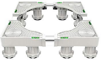 Waschmaschine Sockel Multifunktionale Basis Einstellbare Kühlschrank Halter Halterung Länge/Breite 40-68cm Universal-Basis für Wäschetrockner, Herde, Gefrierschränke, HöHe 10-14cm (12Legs)