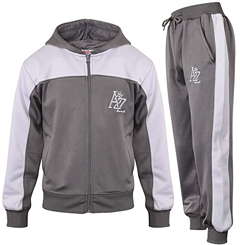 A2Z 4 Kids Girls Boys Fleece - T.S A2Z 704 Steel Grey 11-12