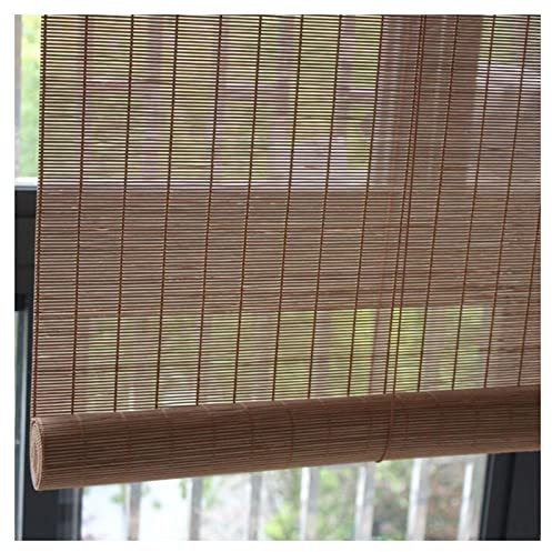 SHUITUKOUU Bambus-Rollo,Natur Holzrollos,Verdunkelungsrollos,Hochwertiges Fenster-Rollo Bambus für Innen,Praktisches Sonnenschutz und Sichtschutz Rollo Seitenzugrollo,W140xH330cm/55x130in