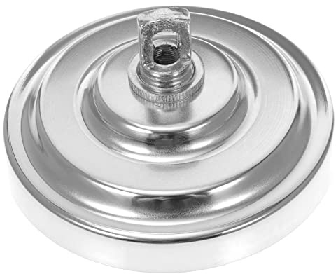 OSALADI Kronleuchter Abdeckplatte aus Metall, Schwerlast für Deckenleuchten | Silber Zufälliger Stil mit Expansionsschrauben und Bügelhalterung , als Ersatz und Dekoration