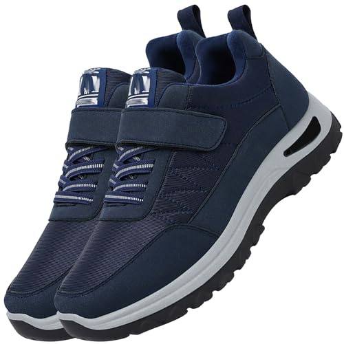 AZMAHT Zapatillas Ortopedicas Mujer Hombre Unisex Pies Delicados Plantar Fascitis Zapatillas Ancho Especial Blue 42/260mm