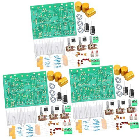 NIYANGLE 3 Sets Stereo Amplifier Board Diy Amplifier Amp Kit Audio Amplifier Circuit Board Dual Channel Design