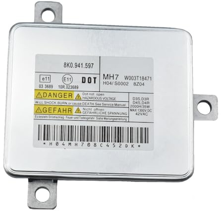JAFYLO Ballast de Lampe de Phare, for Audi, A3 2008-2013 A4 2007-2011, for VW, 8K0941597 8K0941597C 2048703226 Unité de Commande de ballast au xénon(8K0941597)