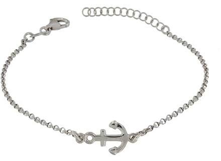 Pulsera mujer plata de ley 925 ancla marítima, ideas regalo pulsera plata mujer y pulsera plata hombre