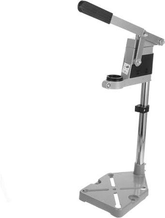 Hemobllo Portable Hand Drill Press Stand Aluminum Base Single Hole Drill Press Holder for Workshop and Home Repair