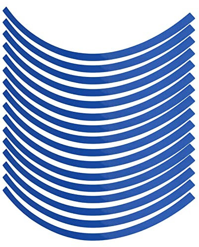 Motorrad Felgenband Universal Auto Motorcycel Rad Reflektierende Nadelstreifen Aufkleber Band Dekoration Film (Blau)