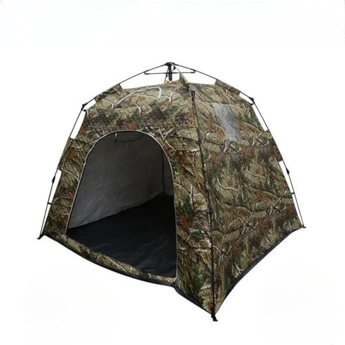 Tunnelzelte Outdoor Automatische Baumwolle Zelt 3-4 Personen Winddicht Verdickte EIS Angeln Zelte WarmWinter Camping Outdoor Zelt Campingzelt(Green)