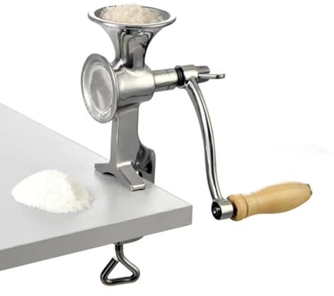 Hand Crank Grain Mill Stainless Steel Manual Grain Grinder for Seed Wheat Beans Grinding Nut Corn Home Kitchen Commercial Use