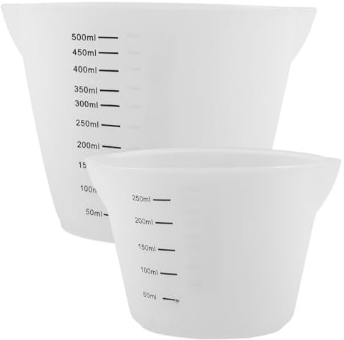 BESTYASH 2piezas Vaso Medidor Batidora Tazas Medidoras De Silicona Para Hornear y