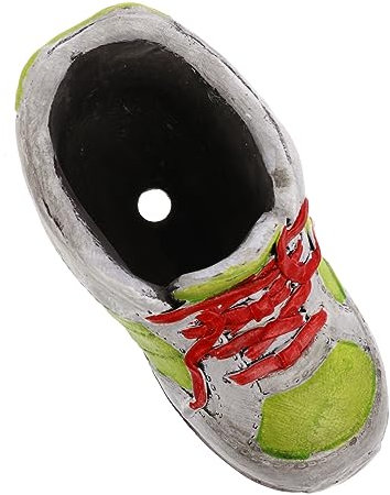 GAROZATION Creative High-Top Succulent Flowerpot for Home and Garden Decor Ceramic Imitation Shoe Planter Drainage Indoor and Outdoor Use