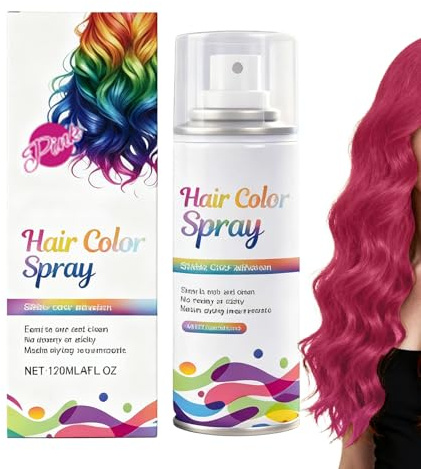 GkgWuxf Temporary Hair Color Spray,120ml Hair Paint Color Spray,Long-Lasting Dyeing Solution - for Halloween Costume Party Gathering Cosplay Festival Stage